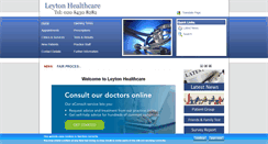Desktop Screenshot of leytonhealthcare.org.uk
