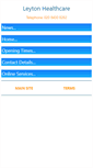 Mobile Screenshot of leytonhealthcare.org.uk