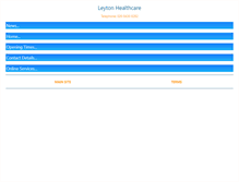 Tablet Screenshot of leytonhealthcare.org.uk
